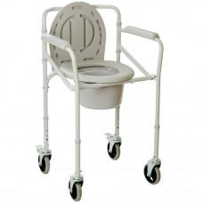 Стул-туалет складной на колесах, OSD-2110JW