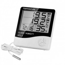 Термогигрометр бытовой для дома HTC-2 с внешним датчиком температуры