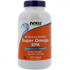 Супер Омега 3 двойная сила, Super Omega EPA, Now Foods, 240 капсул