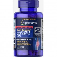 Глюкозамин хондроитин и МСМ, Triple Strength Glucosamine, Chondroitin & MSM, Puritan's Pride, 60 капсул