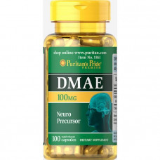 Диметиламиноэтанол, DMAE, Puritan's Pride, 100 мг, 100 капсул