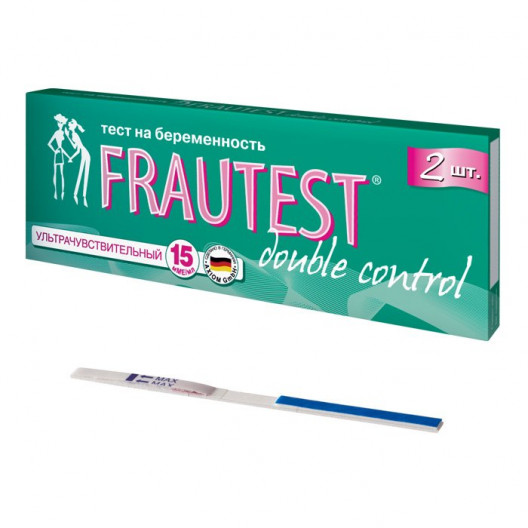 Frautest. Frautest Double Control. Тест полоска Frautest. Frautest Double Control реагент. Тест на определение беременности Frautest Double Control.